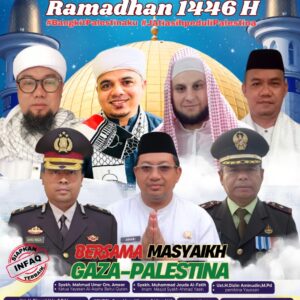 Jadwal Safari Ramadhan PC DMI Jatiasih dan Yayasan Al-Aqsha bersama Imam dan Masyayikh Gaza