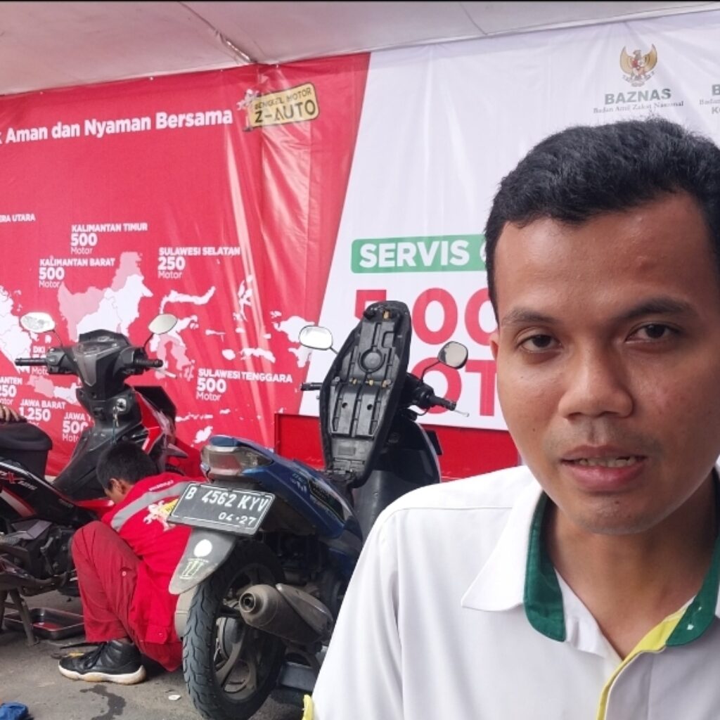 250 Motor Pemudik di Service BAZNAS Kota Bekasi