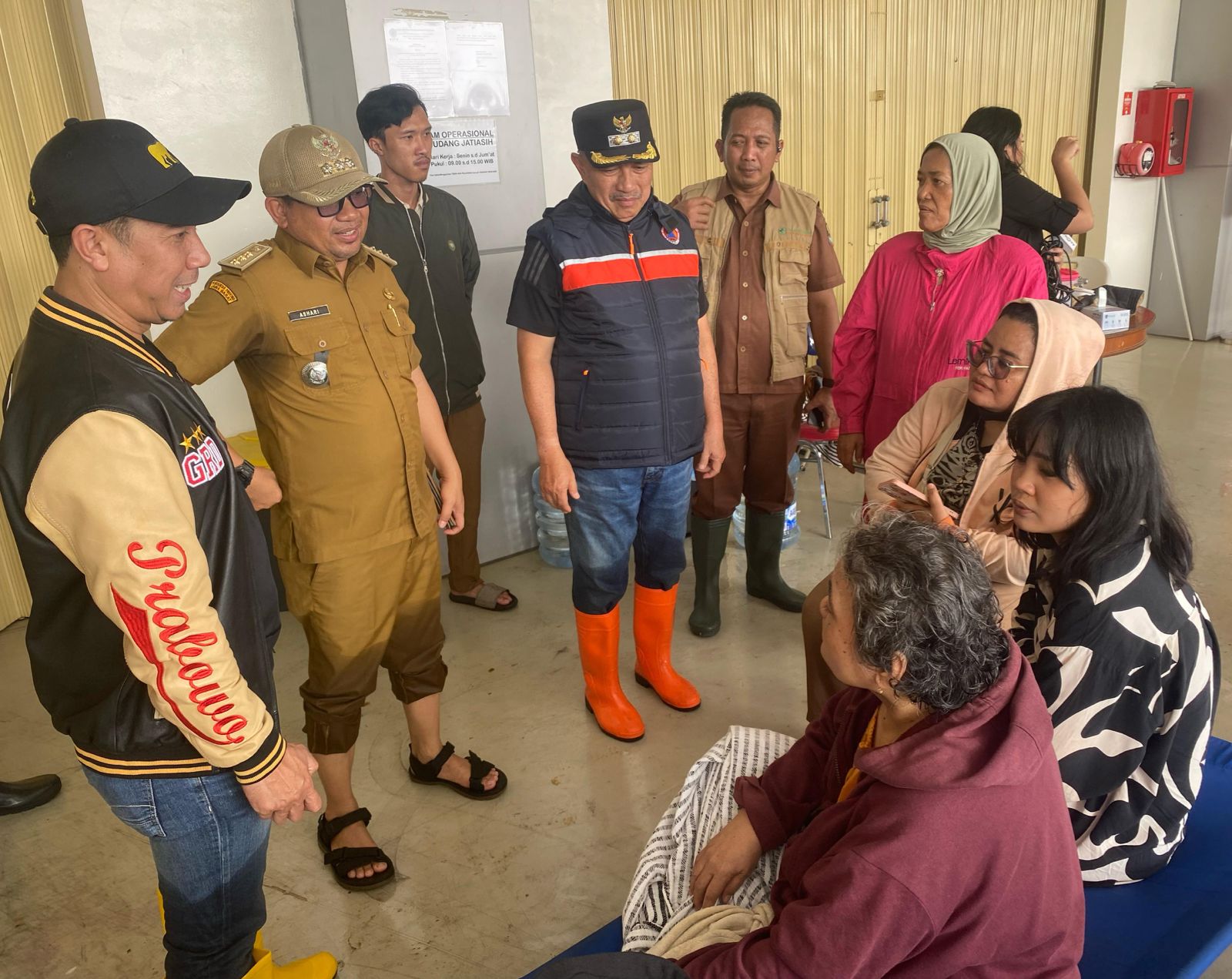 babihoe ke lokasi banjir