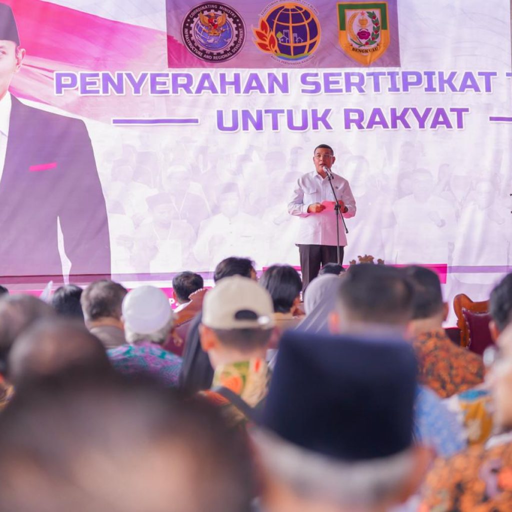 184 Sertipikat Elektronik Disalurkan Door to Door di Kota Bengkulu