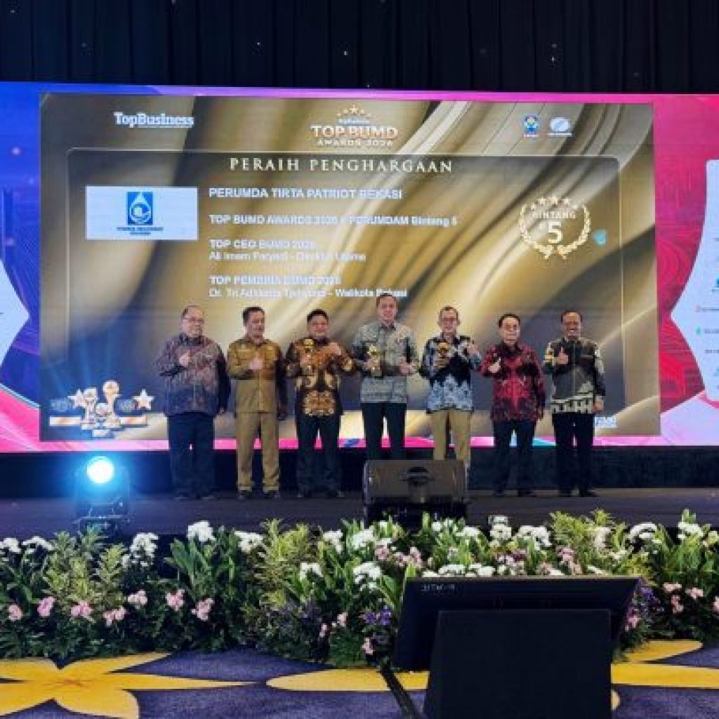 Perumda Tirta Patriot Raih Penghargaan TOP BUMD Awards 2026 Bintang Lima