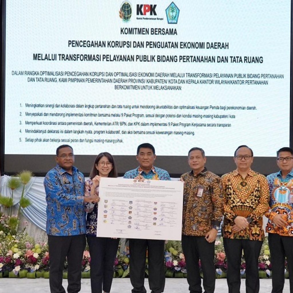 Sinergi ATR/BPN, KPK Luncurkan Sembilan Program Transformasi Pelayanan Publik Agraria