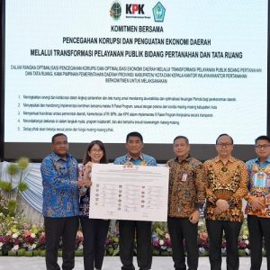 Sinergi ATR/BPN, KPK Luncurkan Sembilan Program Transformasi Pelayanan Publik Agraria