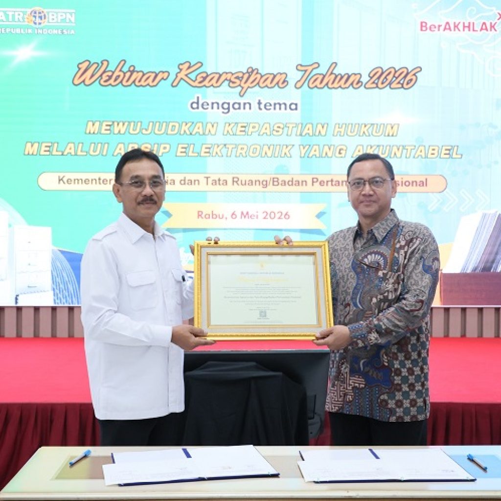 Lima Kali Berturut-turut, Kementerian ATR/BPN Raih Penghargaan Penyelamatan Arsip dari ANRI