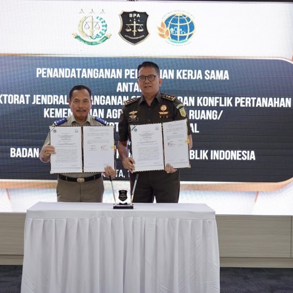 Kerja Sama ATR/BPN dan Kejaksaan Agung Perkuat Pemberantasan Mafia Tanah