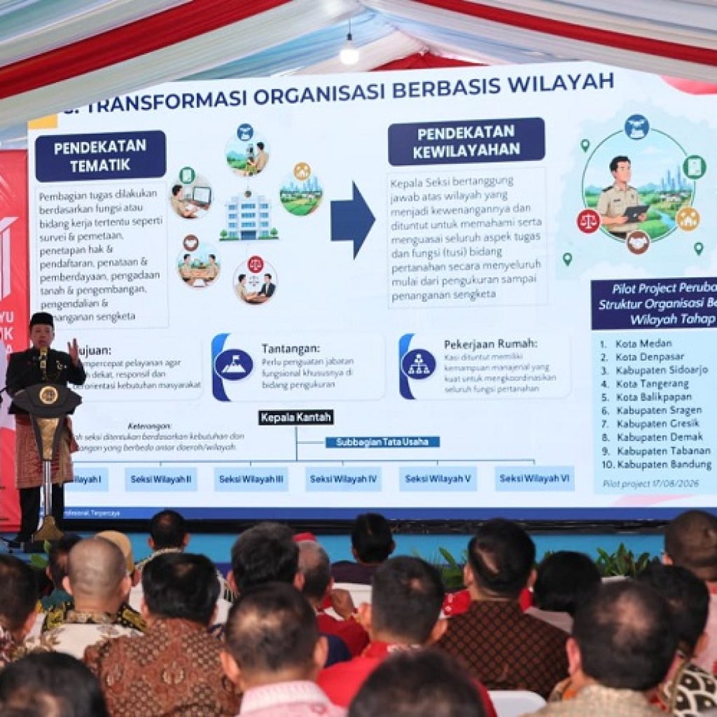 10 Kantah Jadi Pilot Project Transformasi Organisasi Berbasis Wilayah ATR/BPN