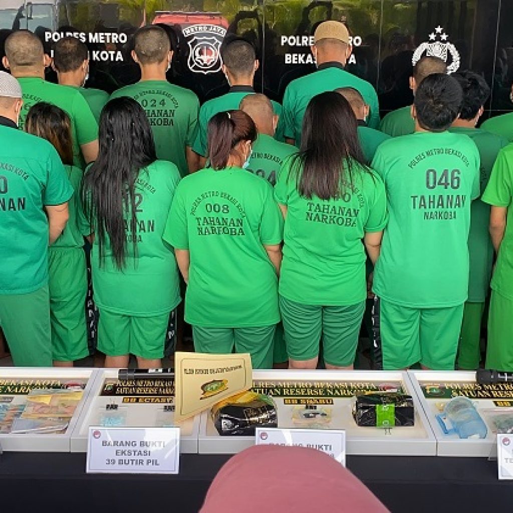 Polres Metro Bekasi Kota Amankan 74 Tersangka dalam Operasi Nila Jaya