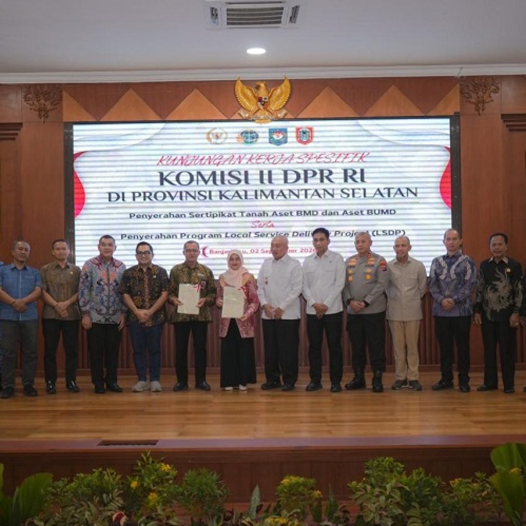 829 Aset Pemda Kabupaten dan Kota di Kalsel Disertipikatkan ATR/BPN